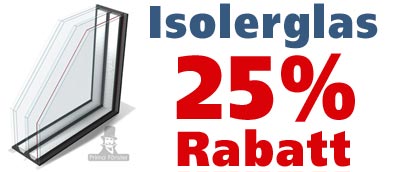 25% rabatt på isolerglas