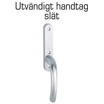 utvändigt handtag slät